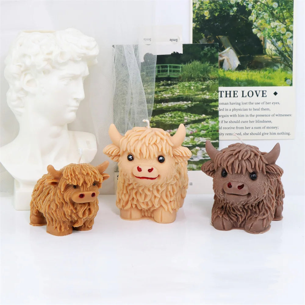 3D Highland Cow Silicone Mold | Craft Unique Animal Decor