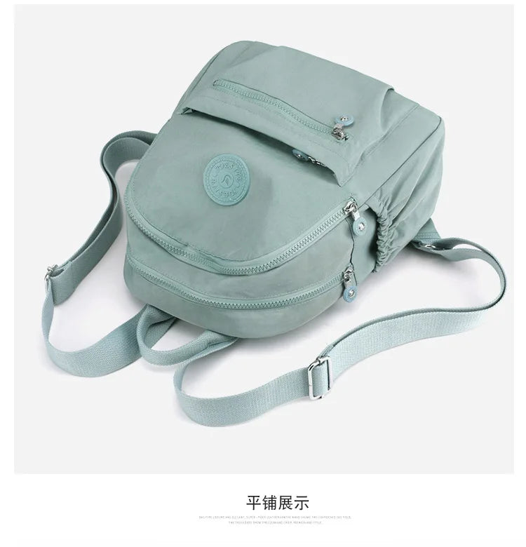 Women's Nylon Oxford Backpack | Stylish Small Rucksack