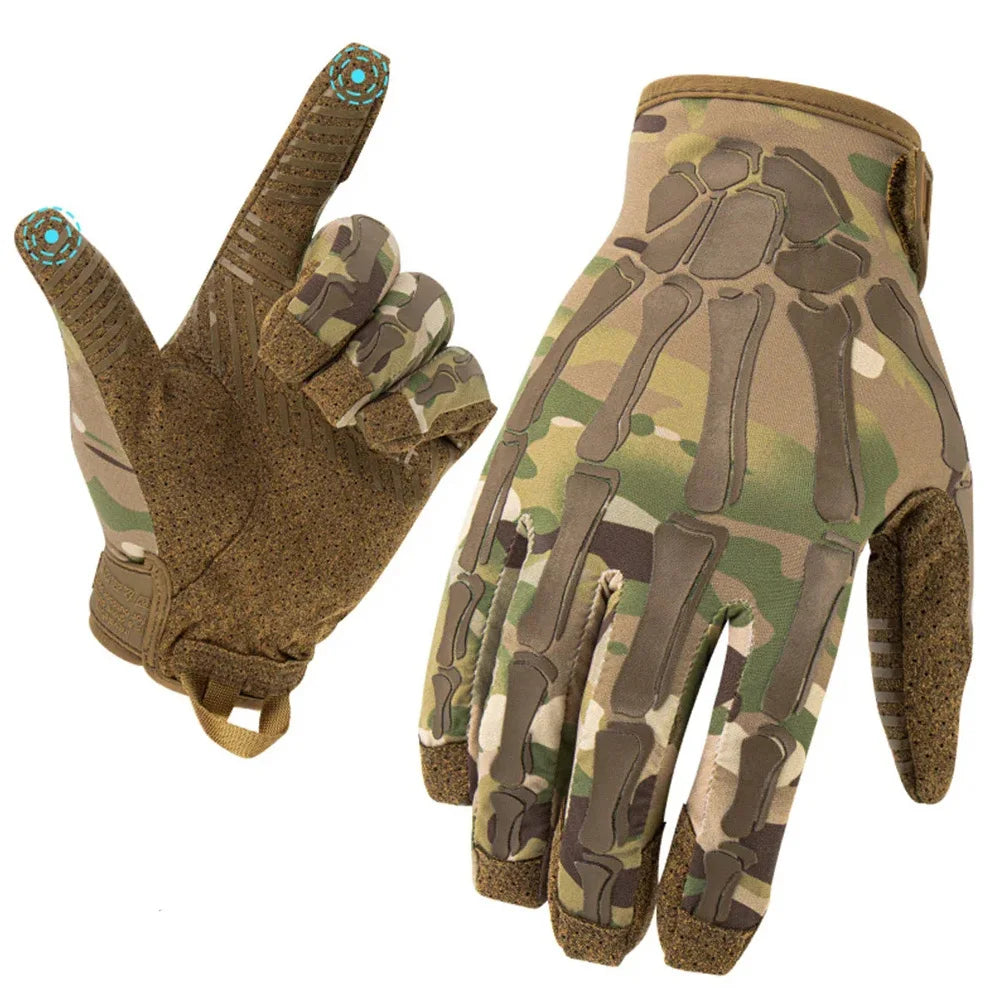 Unisex Touchscreen Motorcycle Gloves | Breathable Tactical Full-Finger