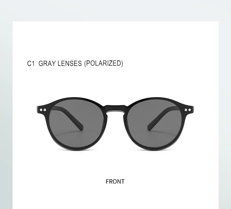 Custom Myopia Glasses with Polarized Clips | Stylish Vision Solution