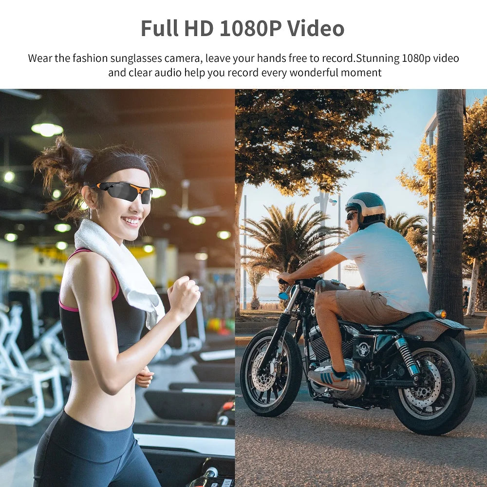 Smart Glasses with HD Camera | Outdoor Sports Recorder Goggles