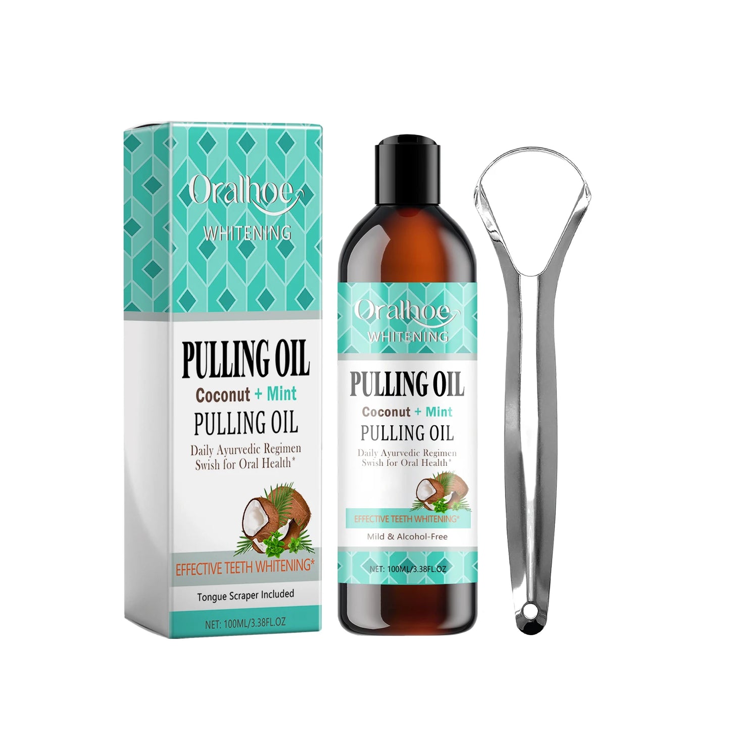 Coconut Mint Pulling Oil Mouthwash Kit | Fresh Oral Care Solution