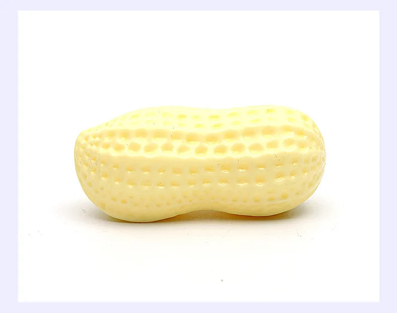 Interactive Dog Chewing Toy | Peanut Shaped Squeaker for Teeth Care