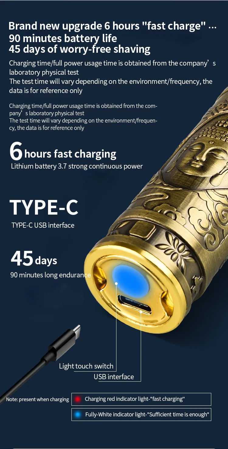 Mini Electric Razor for Men | Waterproof, Irritation-Free Shaving