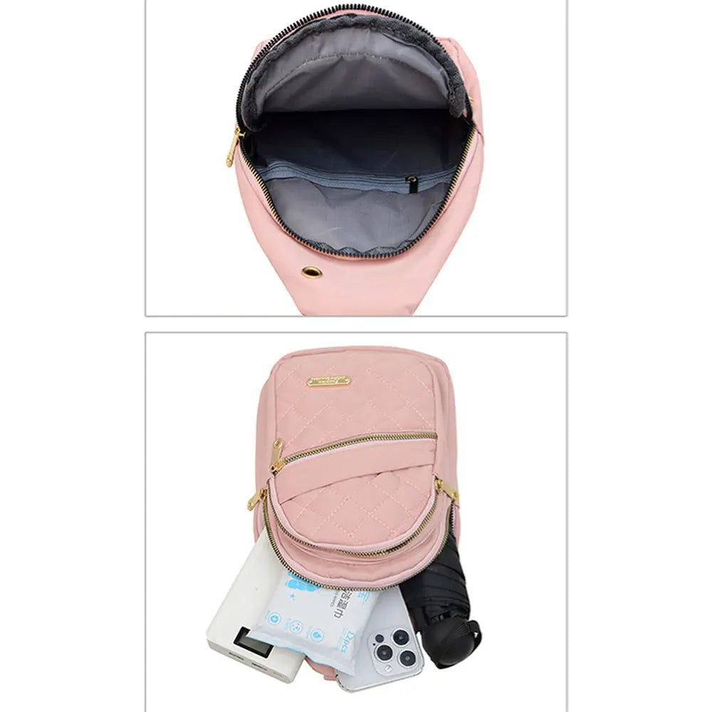 Waterproof Chest Bag for Women | Fashionable Anti-Theft Sling Backpack