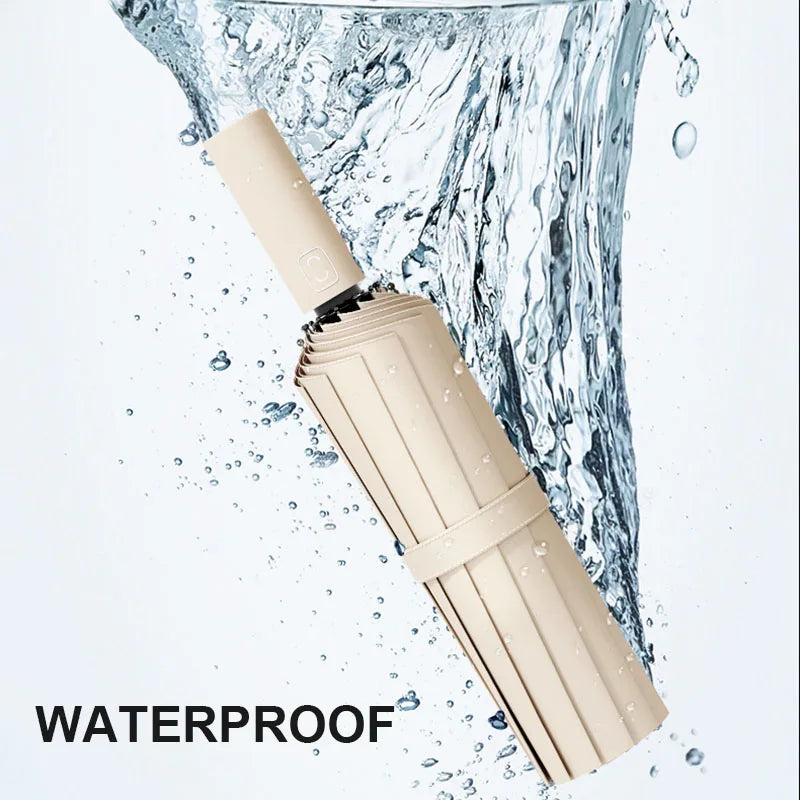 Large Windproof Automatic Umbrella | UV Protection Folding Umbrella