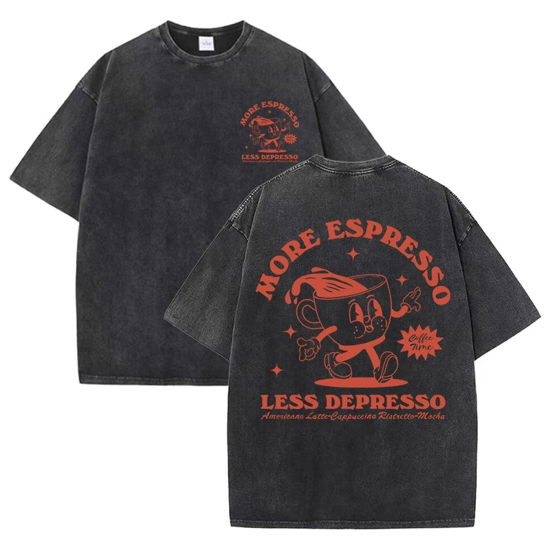 More Espresso Less Depresso Women's Breathable Tee Shirt