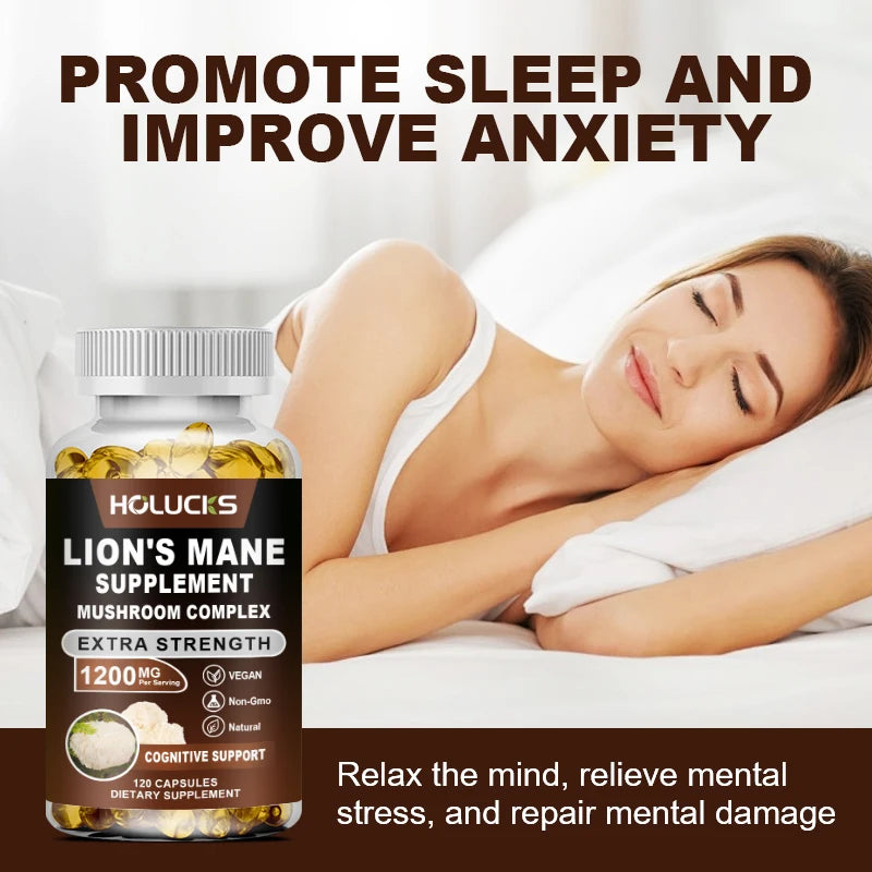 Lion's Mane Mushroom Complex Capsules | Brain & Immune Support