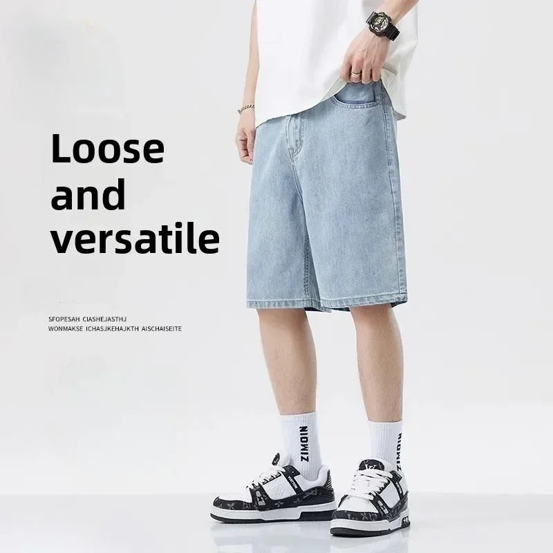 Men's Casual Knee Length Denim Shorts | Stylish Summer Bottoms
