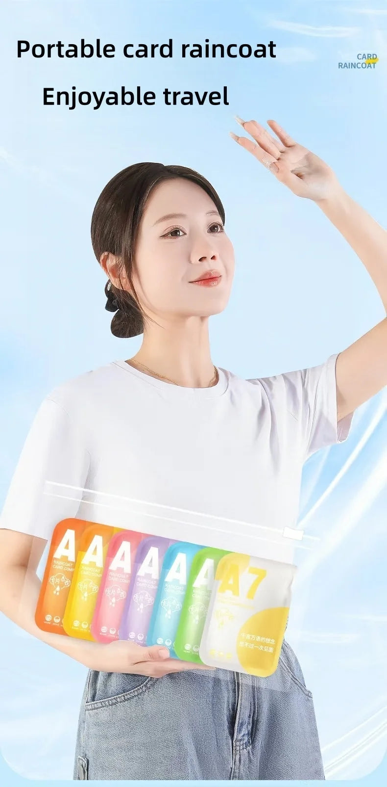 Portable Disposable Raincoat | Waterproof Travel Gear in 7 Colors