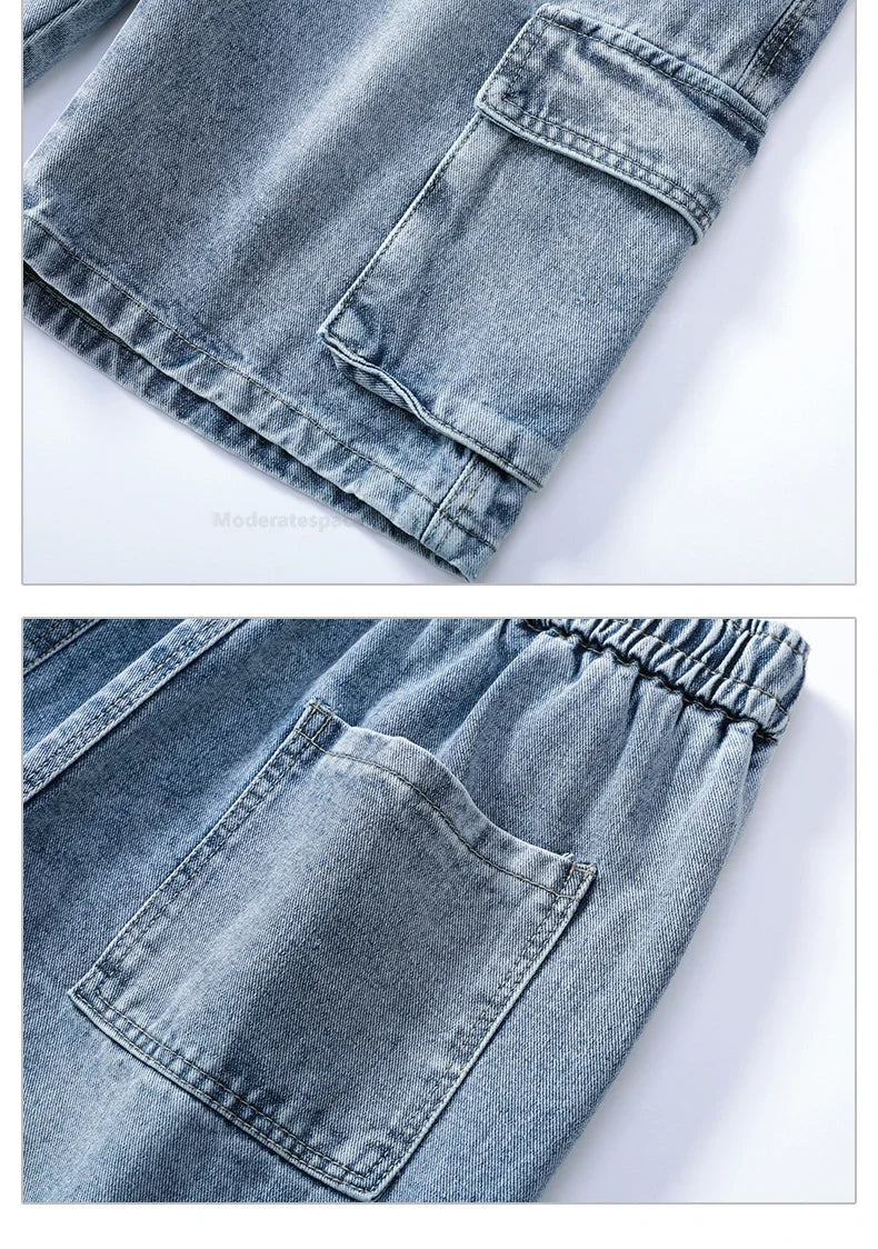 Men's Summer Retro Fashion Denim Shorts | Multi-pocket & Comfortable