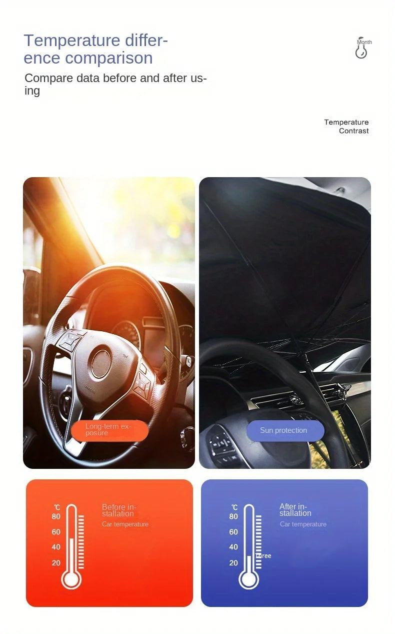 Car Windshield Sunshade | Portable Insulation Sunshade for Cars