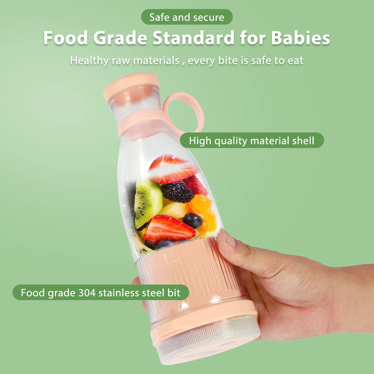 Portable USB Rechargeable Mini Juice Blender | Travel Smoothie Maker