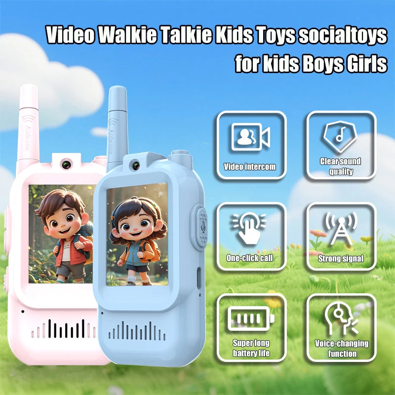 Kids Walkie Talkies with Video | Rechargeable Clear Sound Communication