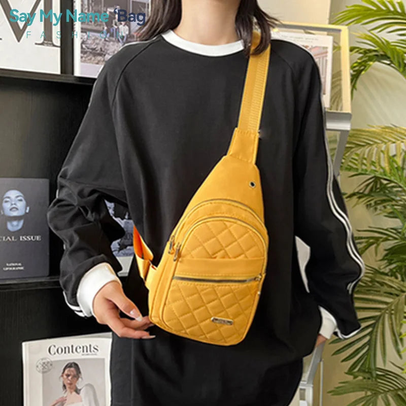Waterproof Chest Bag for Women | Fashionable Anti-Theft Sling Backpack