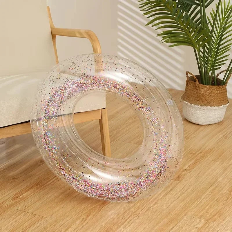 Summer Inflatable Transparent Swimming Ring | Fun for All Ages