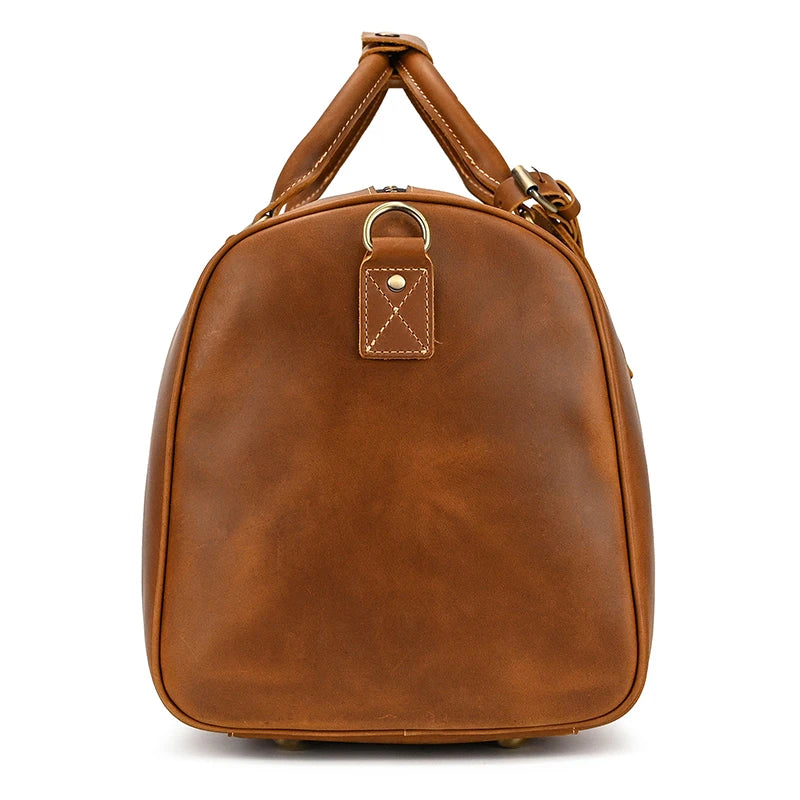 Luxury Genuine Leather Travel Bag for Men & Women | Versatile Duffle