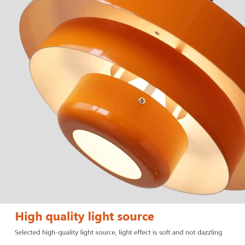 Lámpara Colgante Nórdica Medieval de Aluminio | Iluminación Interior Moderna