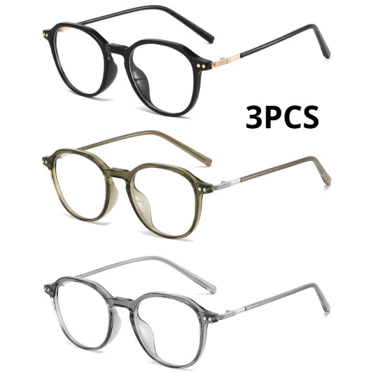 Trendy Anti-Blue Light Reading Glasses - Stylish Large Frames 2026