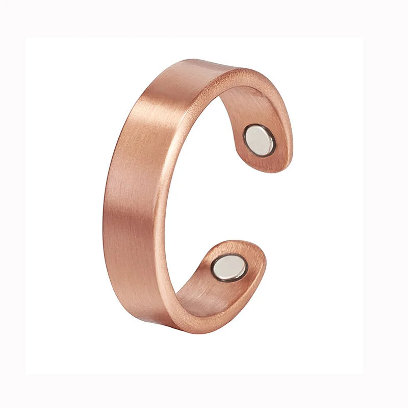 Simple Copper Magnetic Rings for Women | Comfortable Elegant Jewelry