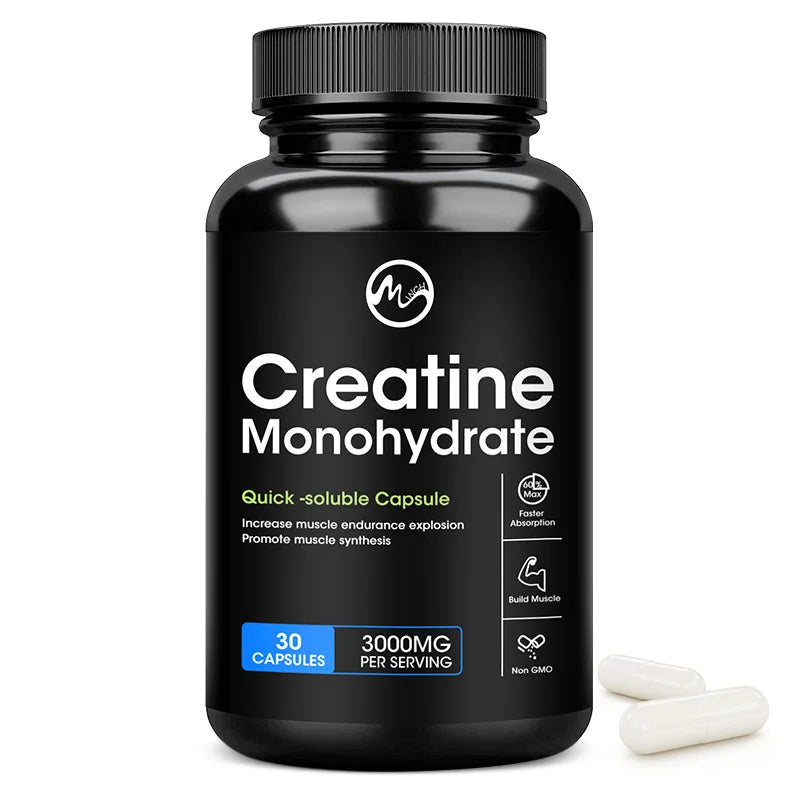 Creatine Monohydrate Capsules | Enhance Energy & Performance