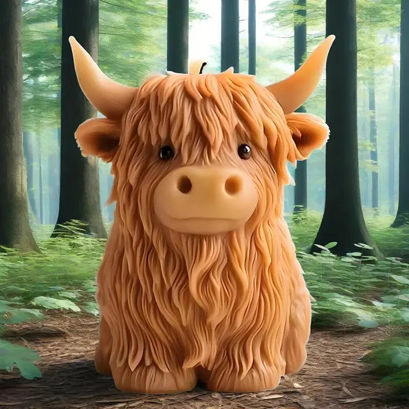Highland Cow Shaped Candle Mold | DIY Silicone Craft Mould
