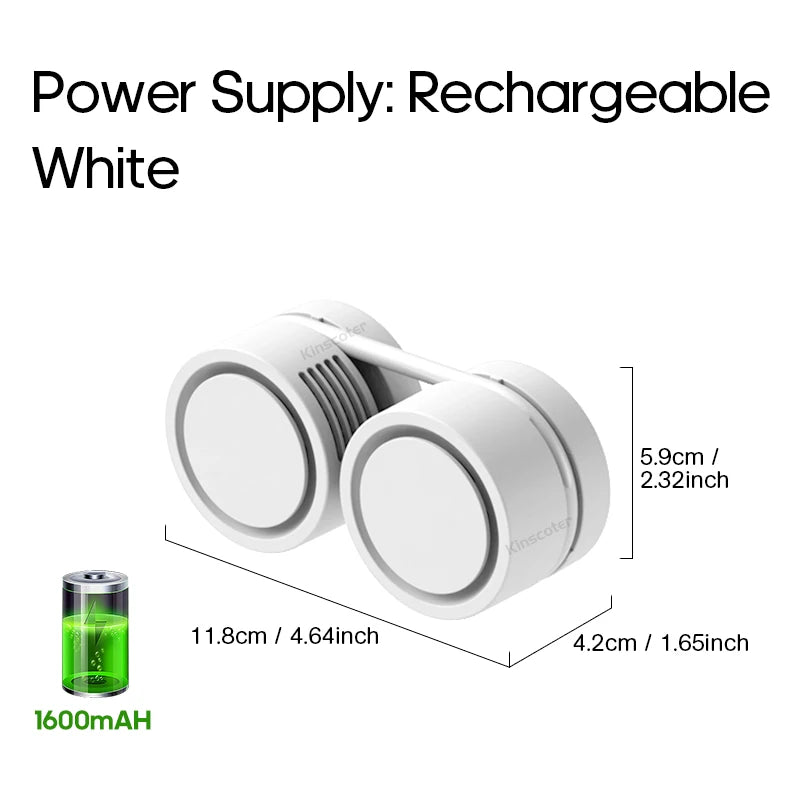 Portable Bladeless Neck Fan | USB Rechargeable Mini Air Cooler