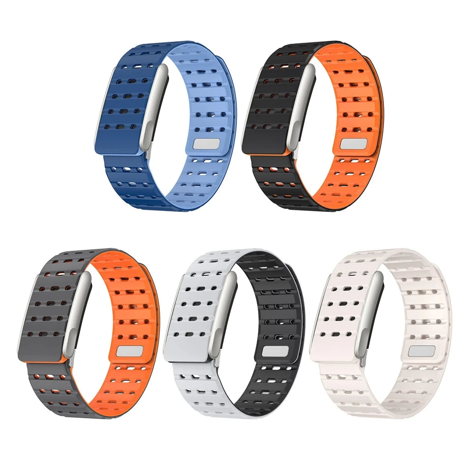 Breathable Magnetic Silicone Sport Watch Strap | Water-Resistant Band