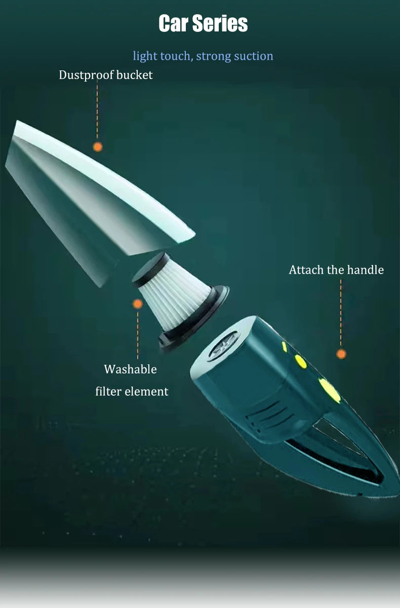 Portable Car Vacuum Cleaner | Effortless Cleaning for Your Vehicle