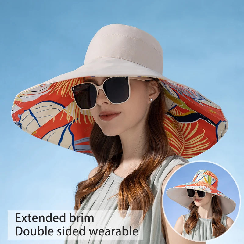 Women's Double-Sided Cotton Fisherman Hat | Sun Protection Hat