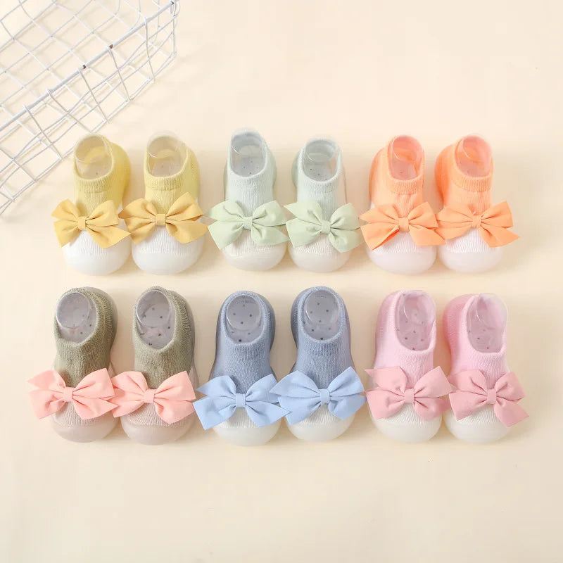 Cute Cartoon Baby Socks Shoes | Soft Rubber Sole for First Walkers