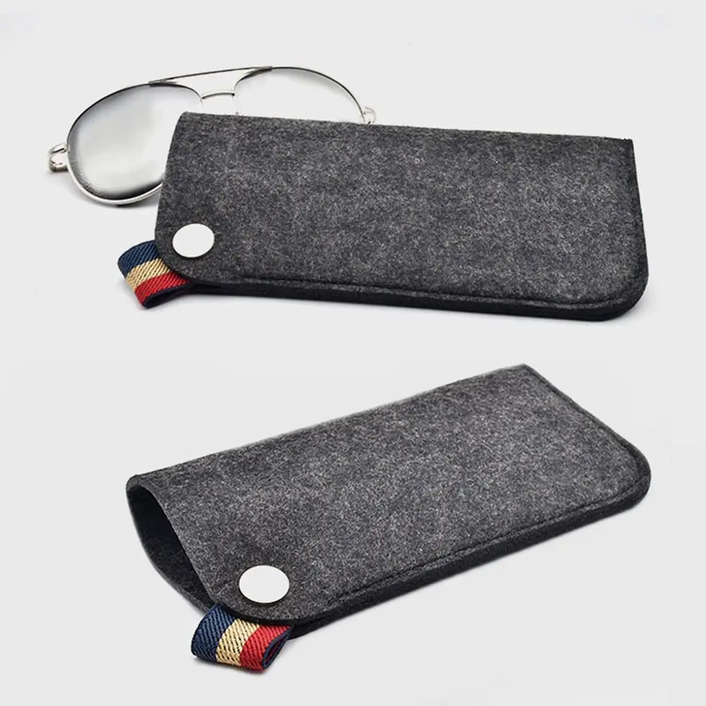 Colorful Felt Sunglasses Storage Bags for Men and Women