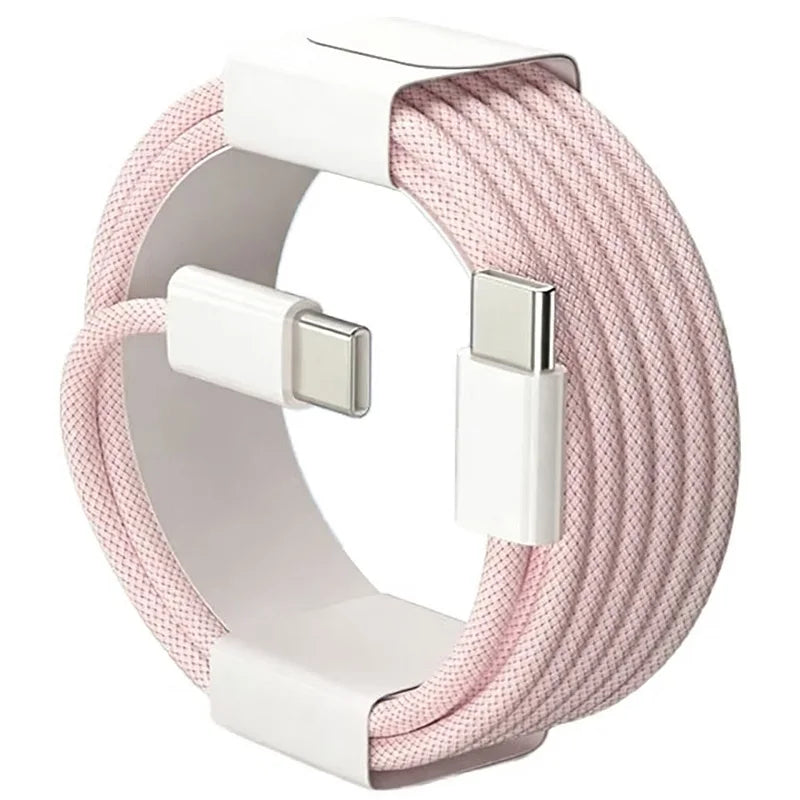 60W USB-C Fast Charger Cable | Nylon Braided Data Transfer