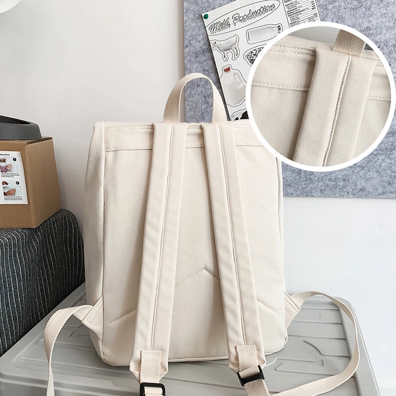 Large Capacity Canvas Backpack for Students | Stylish and Durable