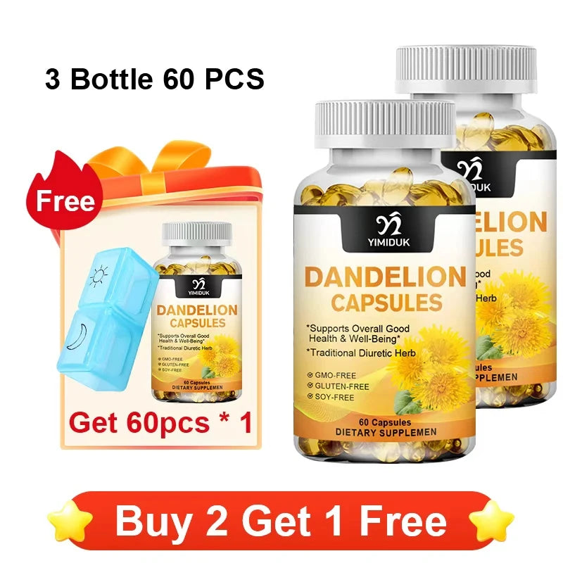 Dandelion Supplement for Liver & Kidney Health Support