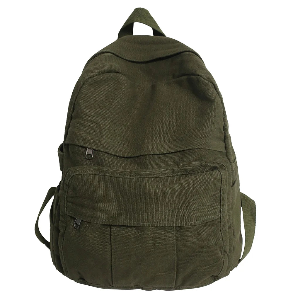 Stylish Vintage Fabric Backpack | Trendy & Functional Student Bag