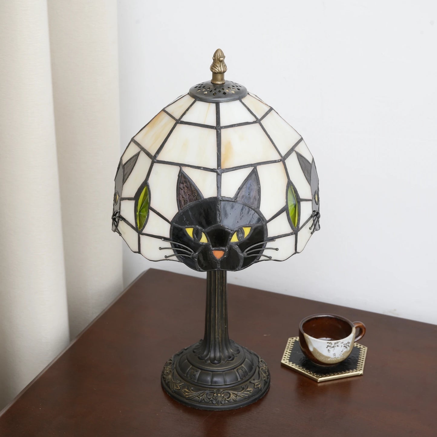 Cute Black Cat Table Lamp for Kids' Rooms | Nightstand Decor