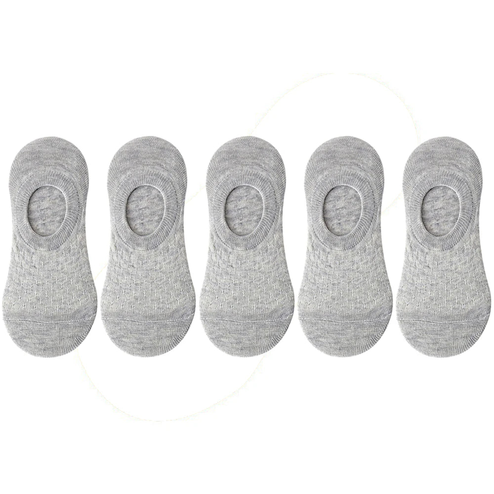 Women's Invisible Boat Socks Set | Breathable Non-Slip Comfort