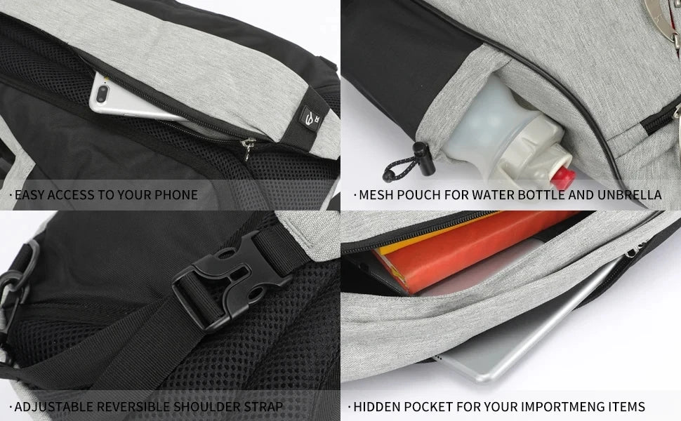 One Shoulder Sling Backpack | Versatile Fashion Crossbody Bag
