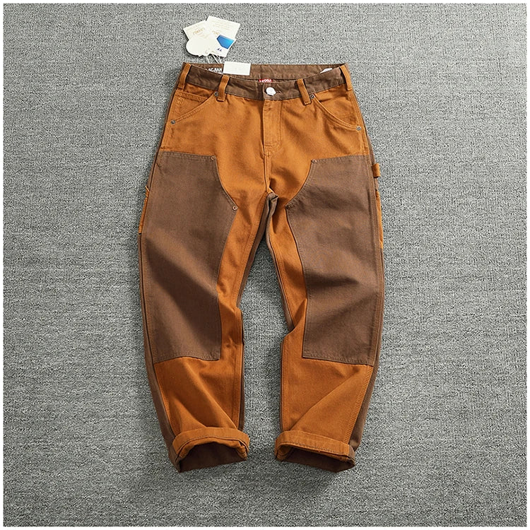 Vintage Cargo Overalls for Men | Stylish Heavy Canvas Pants