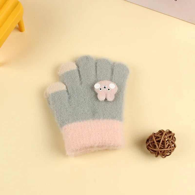 Kids Winter Fleece Gloves | Cozy Plush Mittens for Cold Weather