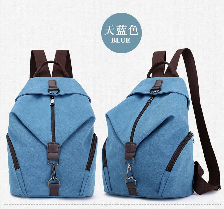 Stylish Vintage Canvas Women Backpack | Fashionable Casual Bag