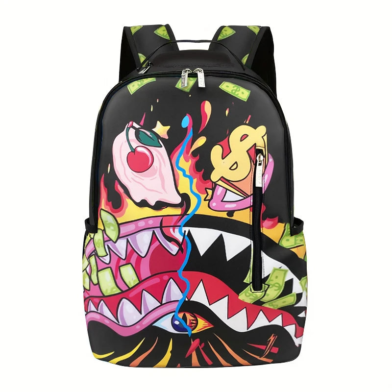 Trendy Large-Capacity Backpack for Outdoor and Campus Use