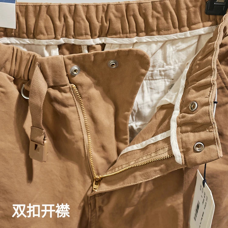 Men's Casual Tapered Cotton Cargo Pants | Stylish and Comfortable