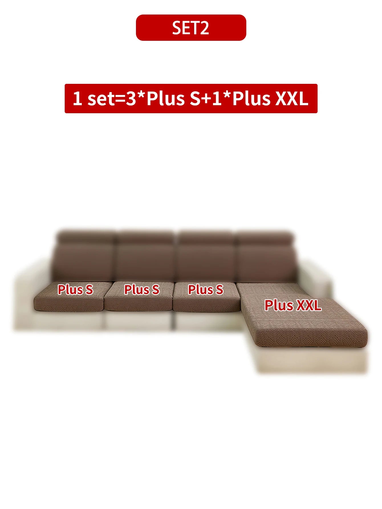 Elastic Jacquard Polar Fleece Sofa Cushion Covers | Pet-Proof Design