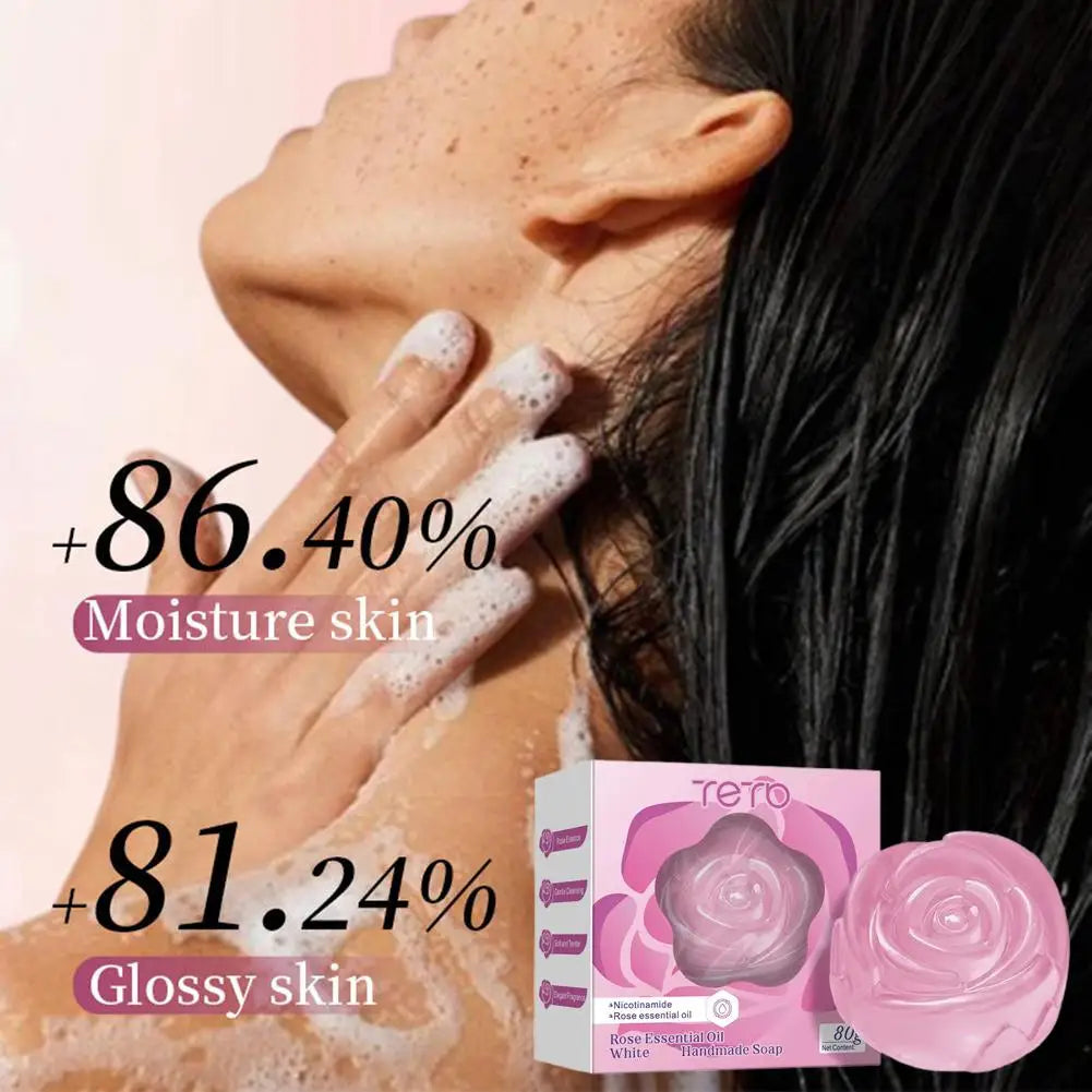 Rose Oil Whitening Soap | Brightening & Nourishing Cleansing Bar
