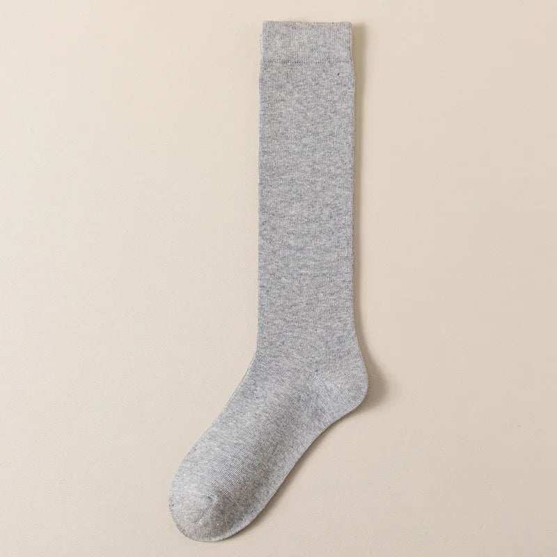 Trendy Women's Long Socks | Stylish Below-Knee Cotton Comfort