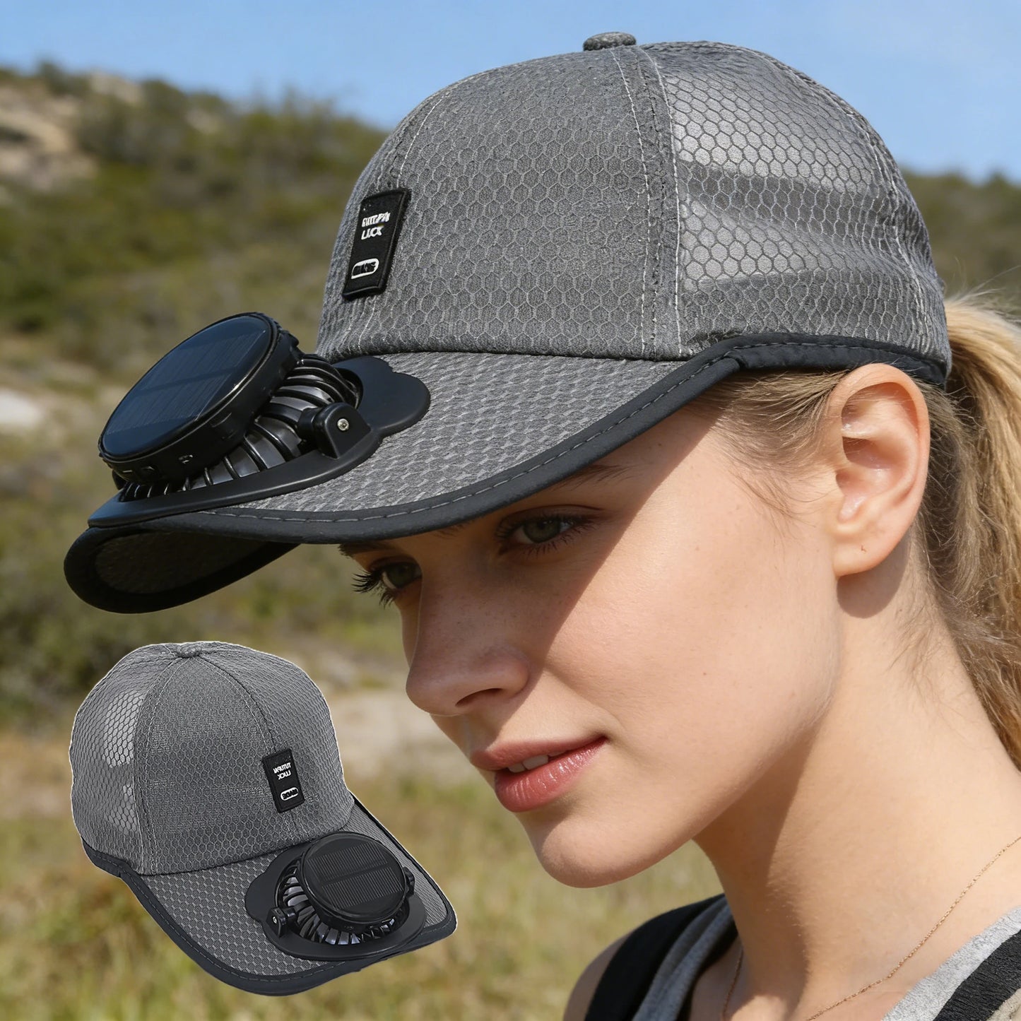 Solar Charging Fan Hat | Breathable UV Protection Baseball Cap