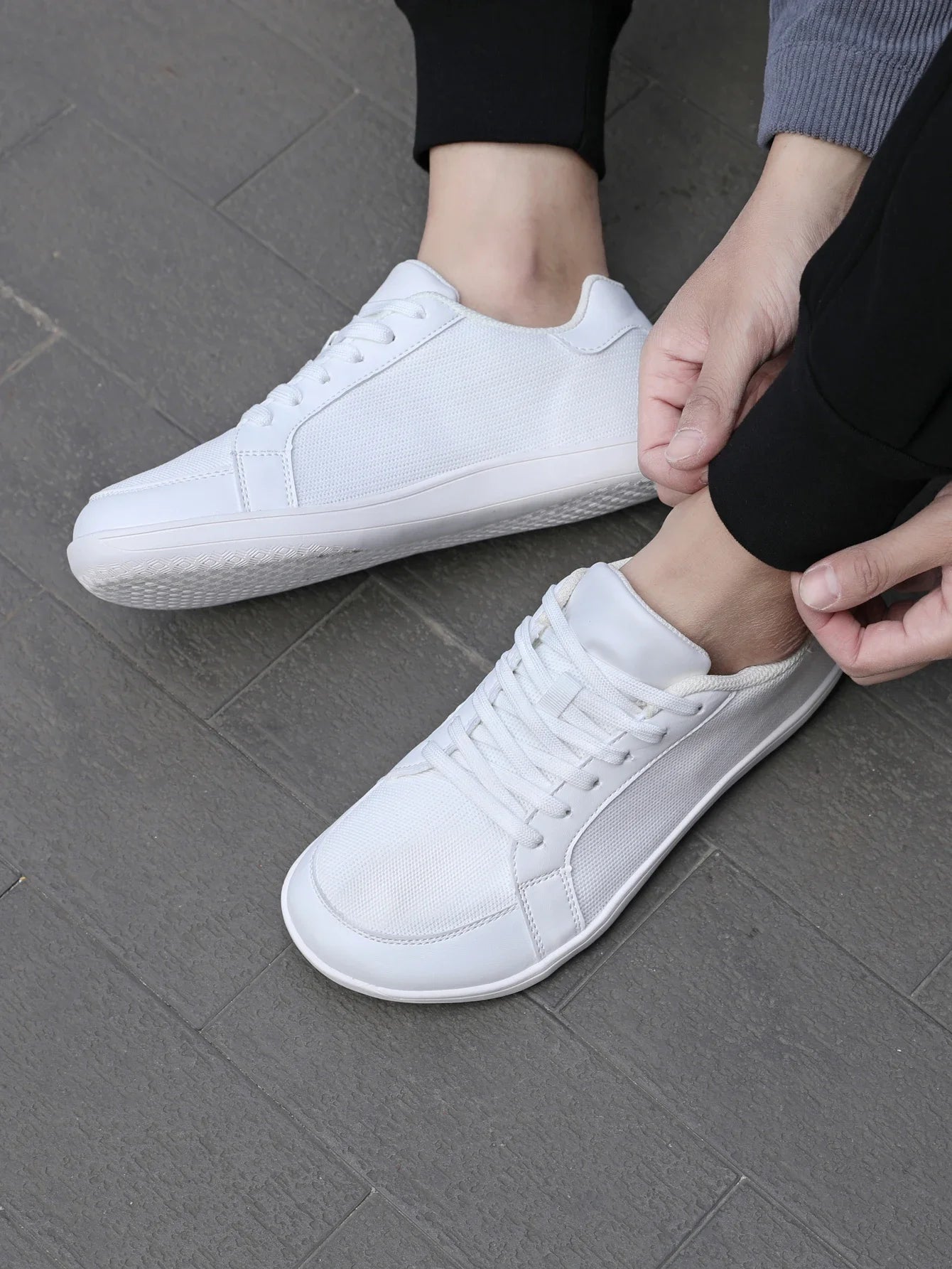 Men's Barefoot Wide Toe Box Walking Shoes Extra Width Minimalist Shoes Breathable Zero Drop Comfortable Shoes Fashion Sneakers