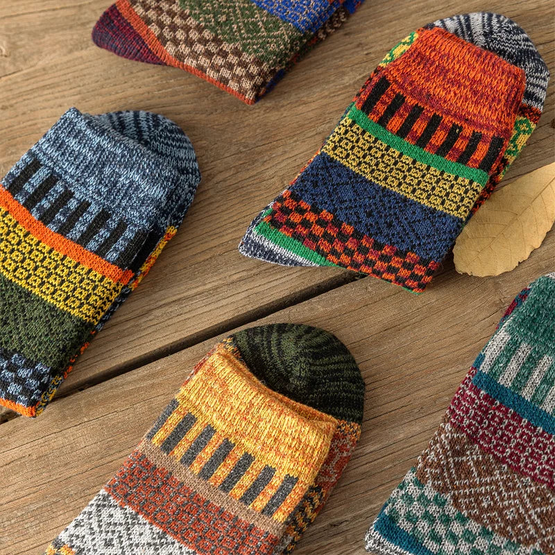 Colorful Wool Socks for Men | Warm & Comfortable Winter Footwear